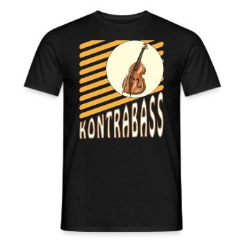 CONTREBASSE - T-shirt homme - noir - Devant - AI Model Male 178 light (178cm)