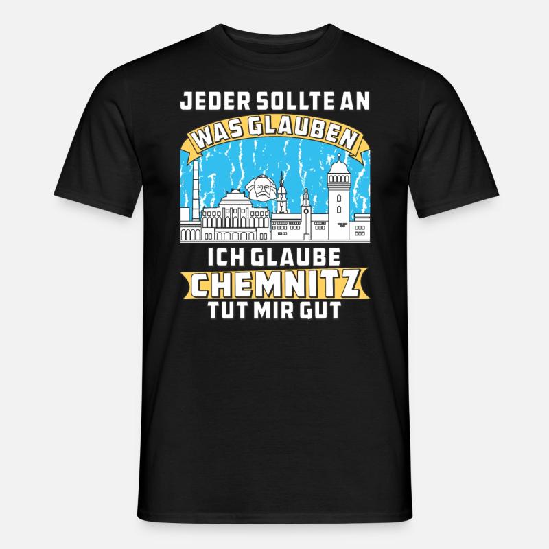 CHEMNITZ TUT MIR GUT - Männer T-Shirt - Schwarz