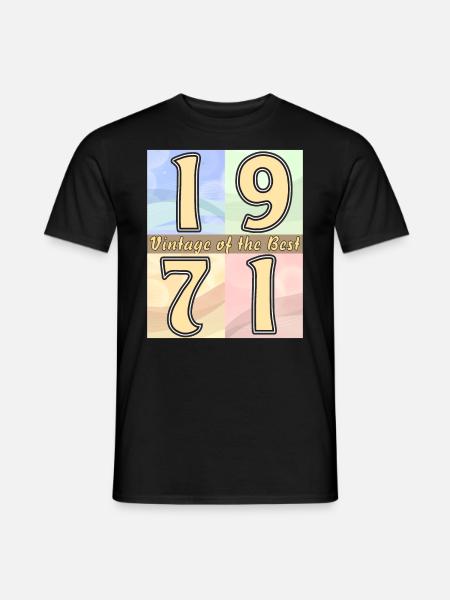 BIRTHDAY YEAR 1971 - Men's T-Shirt - black