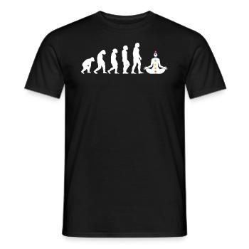 Development of a Reiki practitioner - Men's T-Shirt - black - Front - AI Model Male 178 light (178cm)