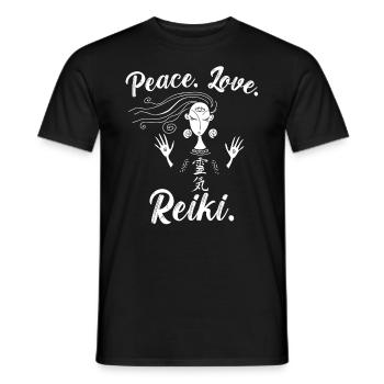 Papa Ist Mein Name - Reiki Ist Mein Spiel - Männer T-Shirt - Schwarz - Vorne - AI Model Male 178 light (178cm)