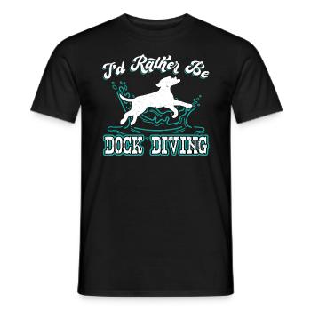 Ich Würde Eher Dock-tauchen Sein - Männer T-Shirt - Schwarz - Vorne - AI Model Male 178 light (178cm)