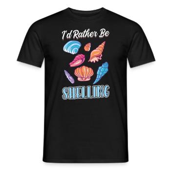 I'd rather peel - Seashell - Men's T-Shirt - black - Front - AI Model Male 178 light (178cm)