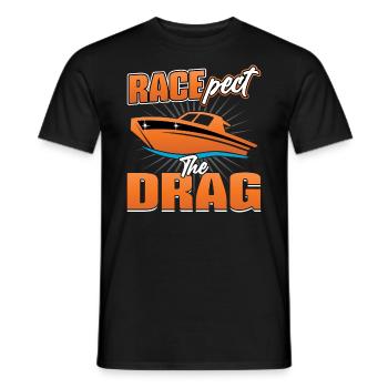 Racepect The Drag - Drag-boat-race - Men's T-Shirt - black - Front - AI Model Male 178 light (178cm)