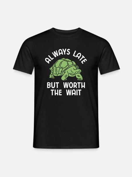 Schildkröten - Männer T-Shirt - Schwarz