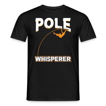 Pole Whisperer - Pole Jumping - Men's T-Shirt - black - Front - AI Model Male 178 light (178cm)