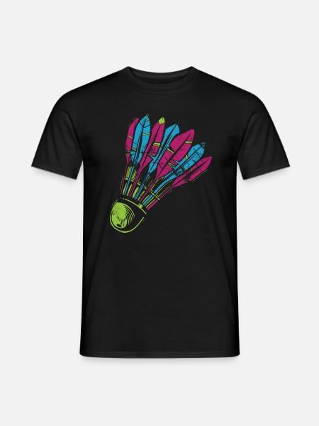 Badminton - Männer T-Shirt - Schwarz
