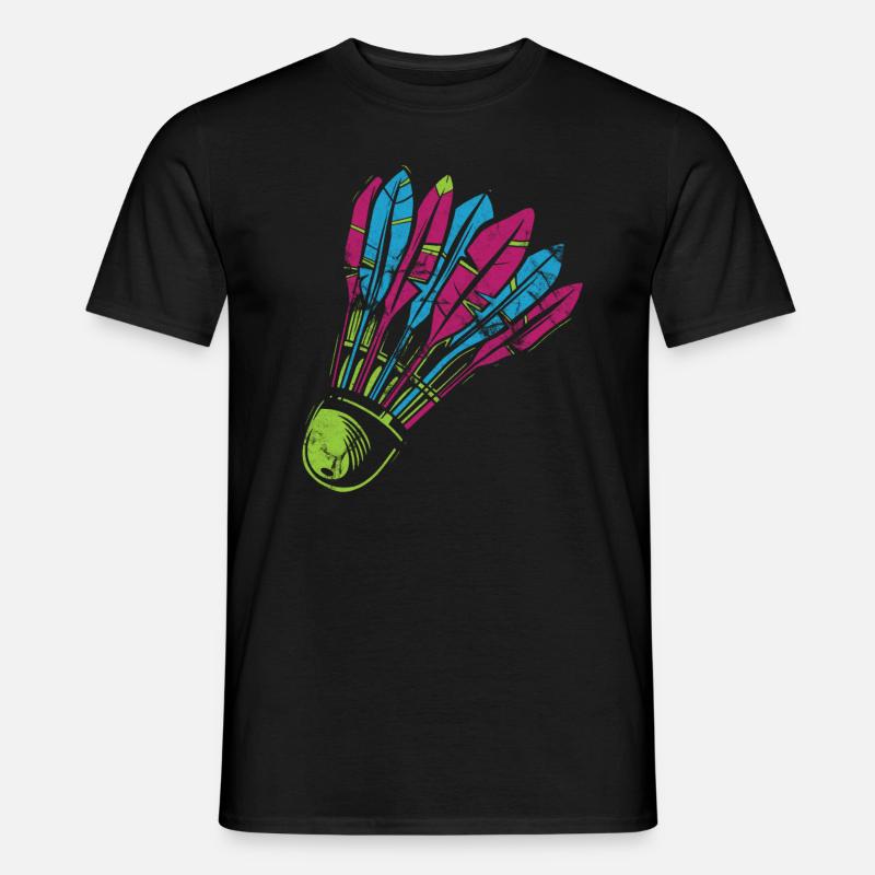 Badminton - Männer T-Shirt - Schwarz