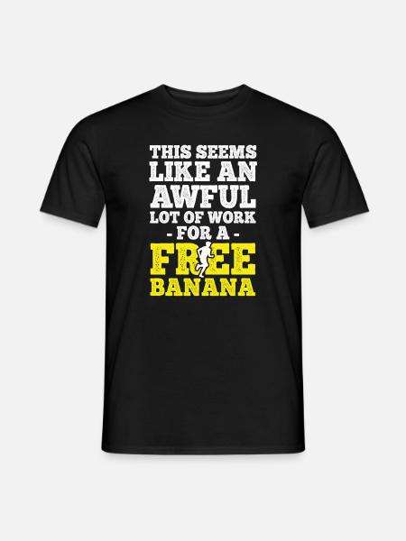 Läufer Joggen - Männer T-Shirt - Schwarz