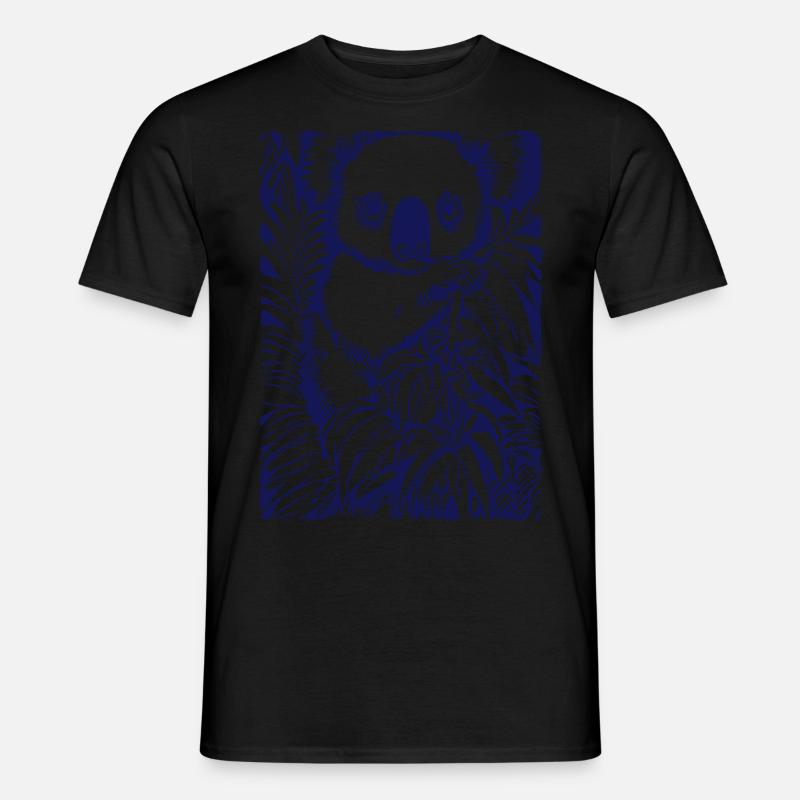 Koala - Männer T-Shirt - Schwarz