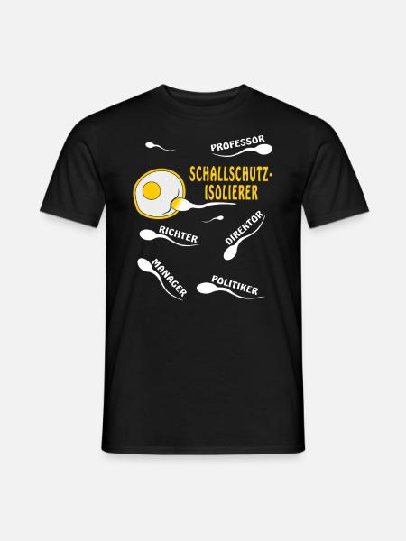 SCHALLSCHUTZISOLIERER - Männer T-Shirt - Schwarz