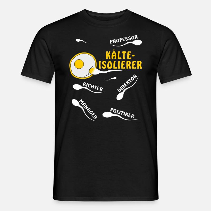KÄLTEISOLIERER - Männer T-Shirt - Schwarz