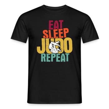 Japanischer Kampfsport Judo - Männer T-Shirt - Schwarz - Vorne - AI Model Male 178 light (178cm)