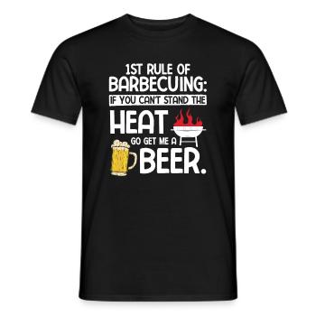 Grillparty Spruch Zum Grillen Grill - Männer T-Shirt - Schwarz - Vorne - AI Model Male 178 light (178cm)