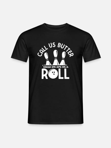 Bowling - Männer T-Shirt - Schwarz