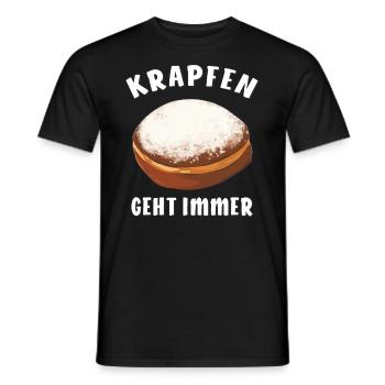 KRAPFEN GEHT IMMER - Männer T-Shirt - Schwarz - Vorne - AI Model Male 178 light (178cm)