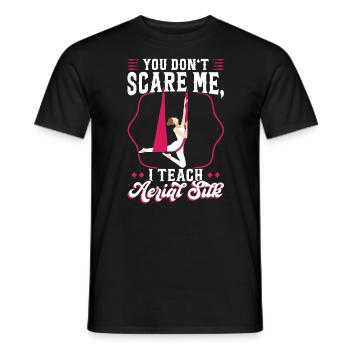 I Teach Aerial Silk - Aerialist - Männer T-Shirt - Schwarz - Vorne - AI Model Male 178 light (178cm)