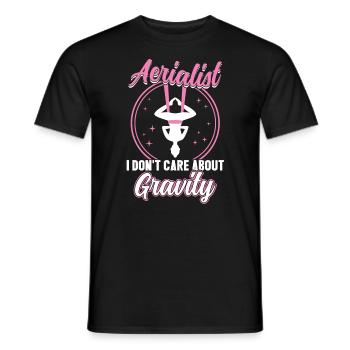 Je ne me soucie pas de la gravité - Aerialist - T-shirt homme - noir - Devant - AI Model Male 178 light (178cm)