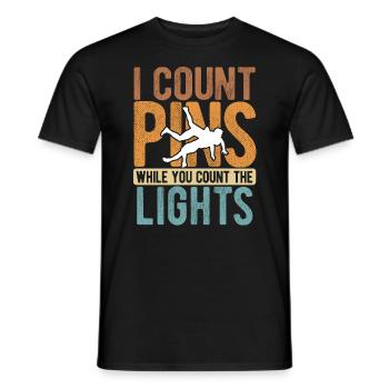 Grappling Martial Arts Wrestling - Männer T-Shirt - Schwarz - Vorne - AI Model Male 178 light (178cm)