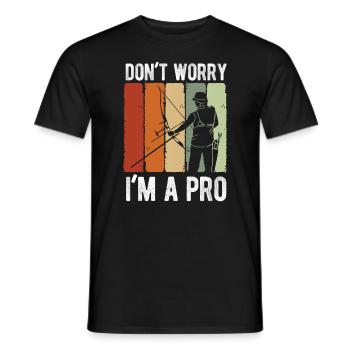 Bogenschießen Archery - Männer T-Shirt - Schwarz - Vorne - AI Model Male 178 light (178cm)