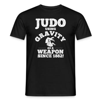 Japanischer Kampfsport Judo - Männer T-Shirt - Schwarz - Vorne - AI Model Male 178 light (178cm)