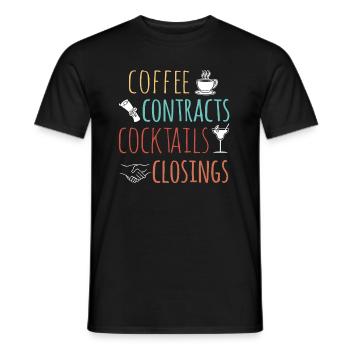 Immobilien-Händler Für Immobilien-Makler - Männer T-Shirt - Schwarz - Vorne - AI Model Male 178 light (178cm)