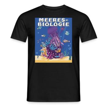 MEERES-BIOLOGIE - Männer T-Shirt - Schwarz - Vorne - AI Model Male 178 light (178cm)