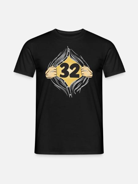 32 PUT ON SHIRT - Men's T-Shirt - black