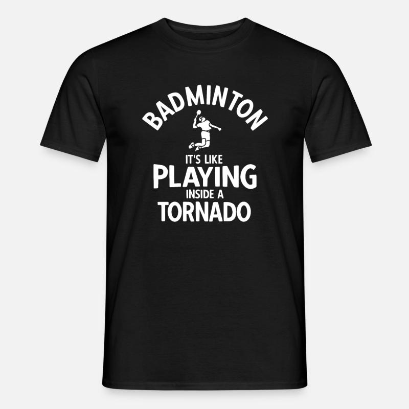Badminton - Männer T-Shirt - Schwarz