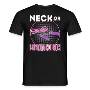 Neck Or Knothing - Jump Rope - Männer T-Shirt - Schwarz - Vorne - AI Model Male 178 light (178cm)
