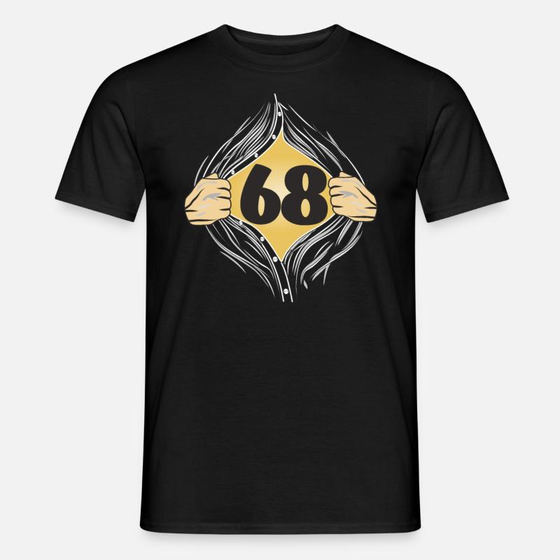 68 HEMD AUFZIEHEN - Männer T-Shirt - Schwarz