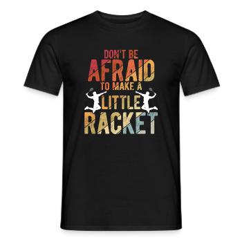 Badminton - Männer T-Shirt - Schwarz - Vorne - AI Model Male 178 light (178cm)