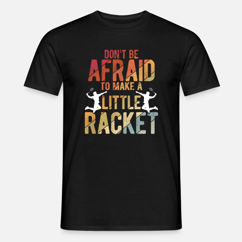 Badminton - Männer T-Shirt - Schwarz