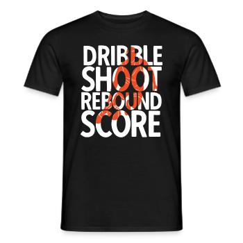 Basketball - Männer T-Shirt - Schwarz - Vorne - AI Model Male 178 light (178cm)