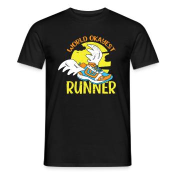 Jogging Jogger Race Race Marathon Running - T-shirt homme - noir - Devant - AI Model Male 178 light (178cm)