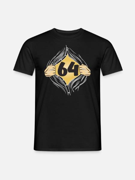 64 SHIRT ON - Men's T-Shirt - black
