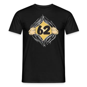 62 PUT ON SHIRT - Men's T-Shirt - black - Front - AI Model Male 178 light (178cm)