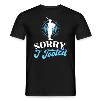 Sorry I Tooted - Bagpiper - Men's T-Shirt - black - Front - AI Model Male 178 light (178cm)
