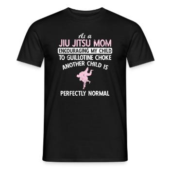 BJJ Jiu Jitsu - Männer T-Shirt - Schwarz - Vorne - AI Model Male 178 light (178cm)