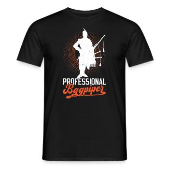 Joueur de cornemuse professionnel - T-shirt homme - noir - Devant - AI Model Male 178 light (178cm)