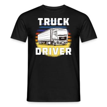TRUCK DRIVER - Männer T-Shirt - Schwarz - Vorne - AI Model Male 178 light (178cm)