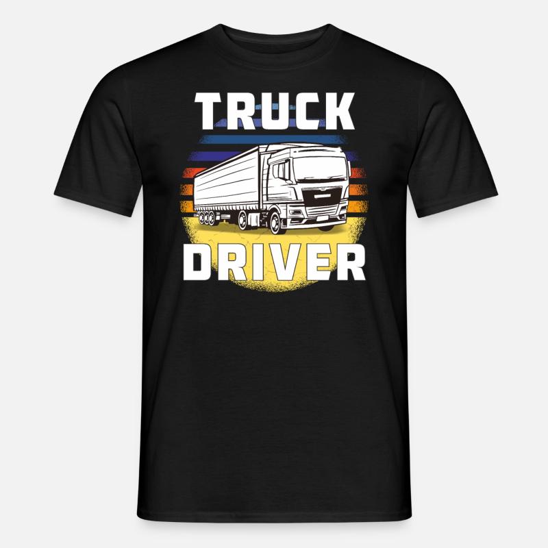 TRUCK DRIVER - Männer T-Shirt - Schwarz