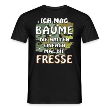 ICH MAG BÄUME - Männer T-Shirt - Schwarz - Vorne - AI Model Male 178 light (178cm)