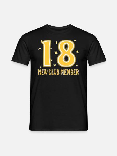 BIRTHDAY 18 - Men's T-Shirt - black