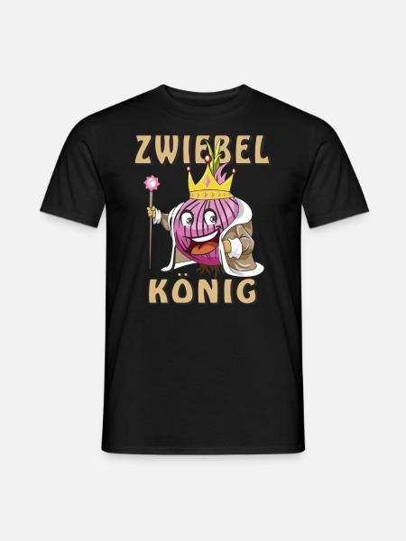 ZWIEBEL KÖNIG - Männer T-Shirt - Schwarz