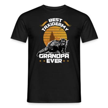 Best Taxidermy Grandpa Ever - Männer T-Shirt - Schwarz - Vorne - AI Model Male 178 light (178cm)