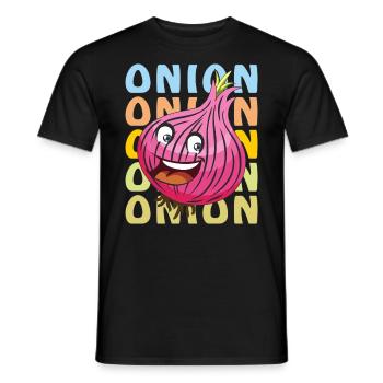 ONION - Men's T-Shirt - black - Front - AI Model Male 178 light (178cm)