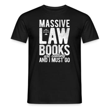 Richter Jurist Anwalt - Männer T-Shirt - Schwarz - Vorne - AI Model Male 178 light (178cm)