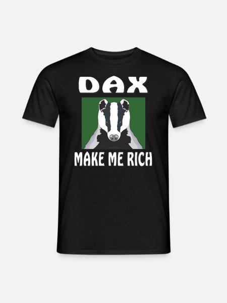 DAX MAKE ME RICH - Men's T-Shirt - black