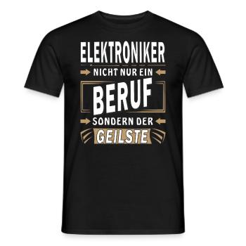 ELEKTRONIKER NICHT NUR EIN BERUF - Männer T-Shirt - Schwarz - Vorne - AI Model Male 178 light (178cm)